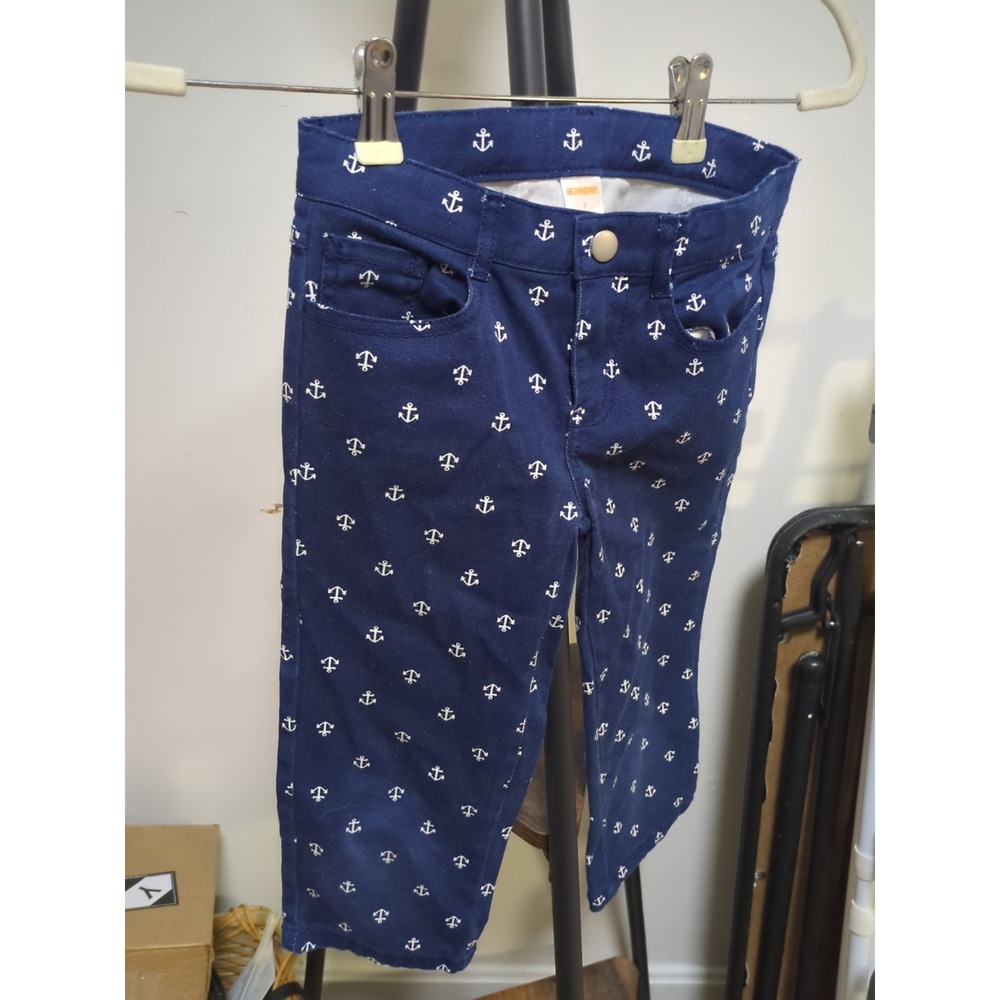2015 gymboree Blue With White Anchors Sz 7